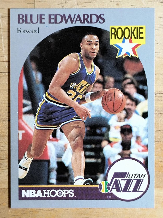 1990-91 Hoops #288 Blue Edwards RC