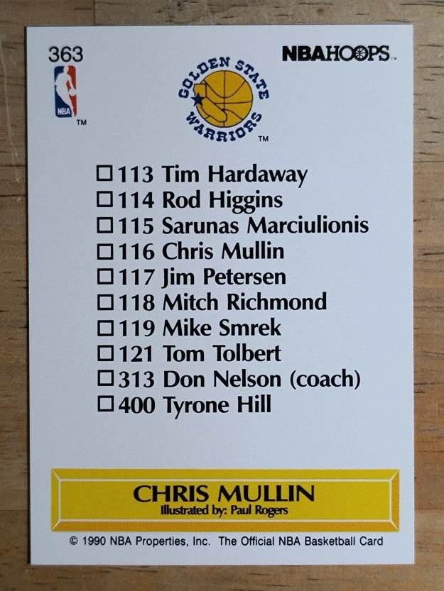 1990-91 Hoops #363 Chris Mullin TC