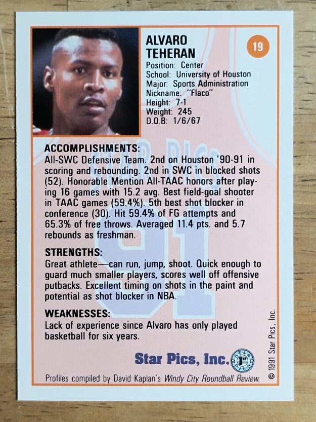 1991 Star Pics #19 Alvaro Teheran
