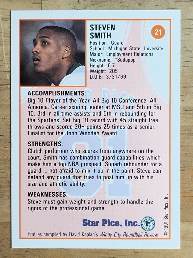 1991 Star Pics #21 Steve Smith