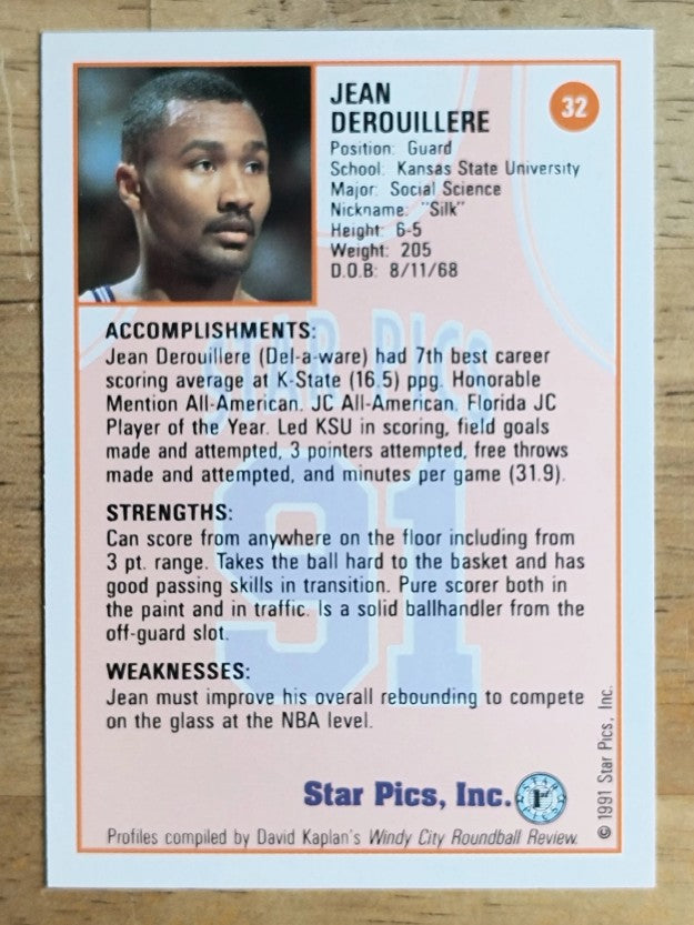 1991 Star Pics #32 Jean Derouillere