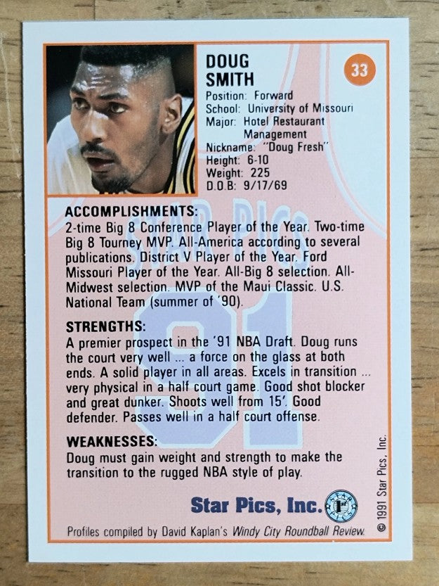 1991 Star Pics #33 Doug Smith