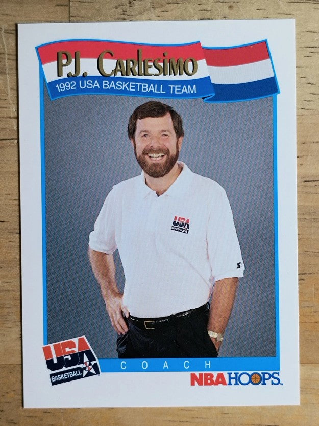 1991-92 Hoops #587 P.J. Carlesimo CO USA RC