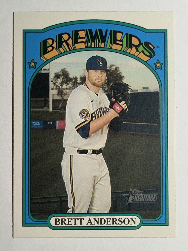2021 Topps Heritage #157 Brett Anderson