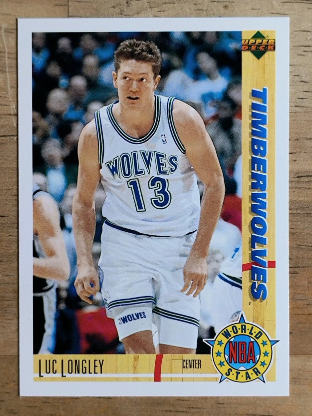 1991-92 Upper Deck International Italian #185 Luc Longley WS