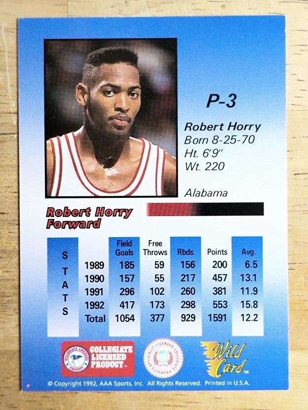 1991-92 Wild Card Redemption Prototypes #P3 Robert Horry