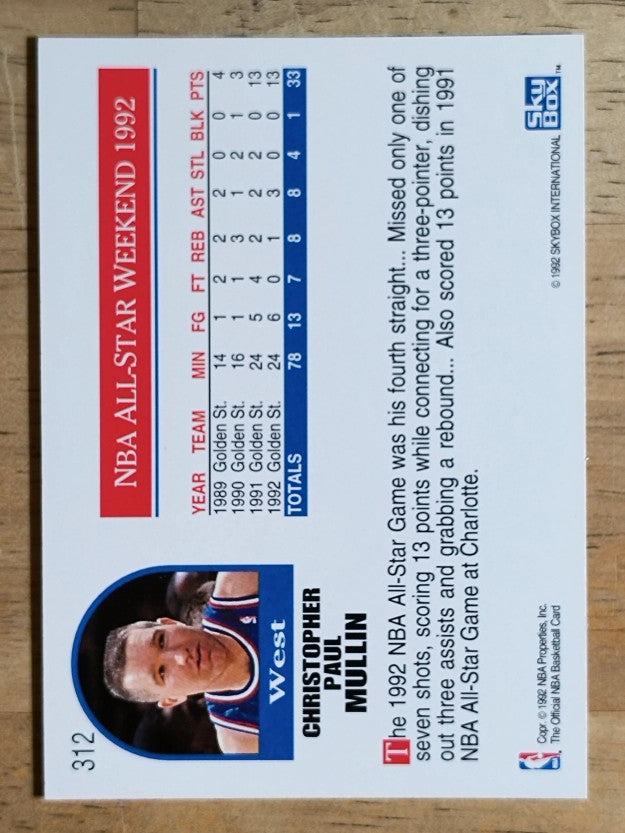 1992-93 Hoops #312 Chris Mullin AS
