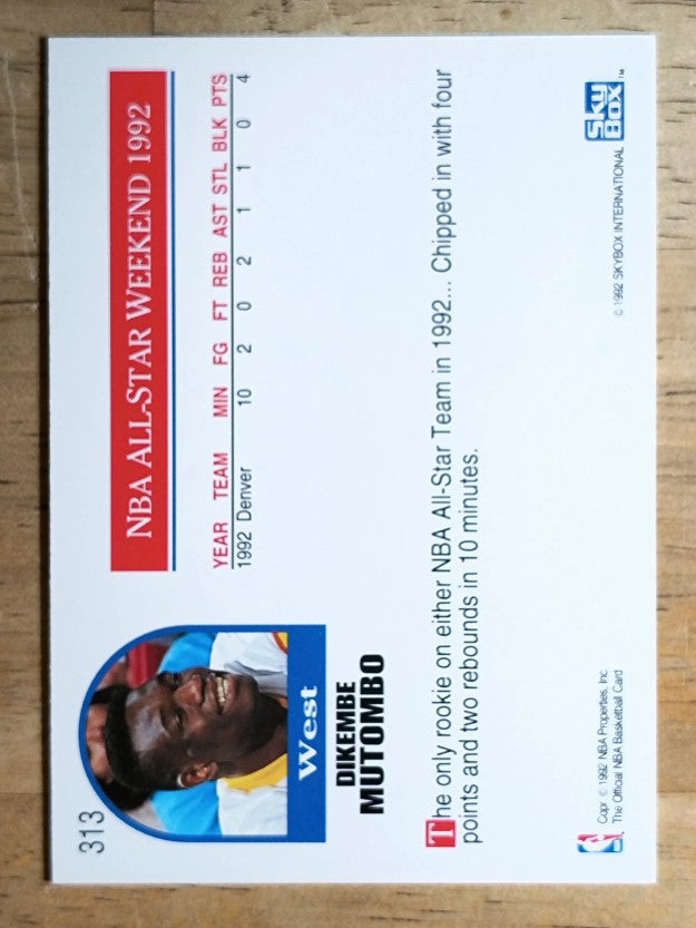1992-93 Hoops #313 Dikembe Mutombo AS