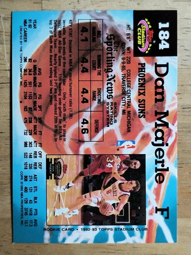 1992-93 Stadium Club #184 Dan Majerle
