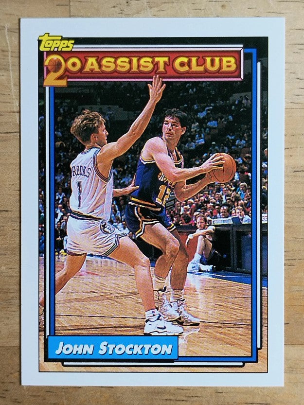1992-93 Topps #223 John Stockton 20A