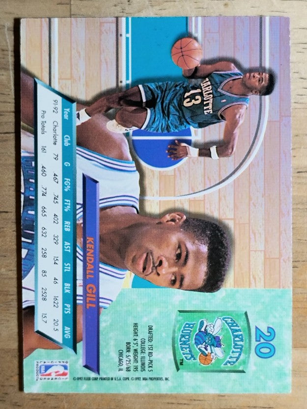 1992-93 Ultra #20 Kendall Gill