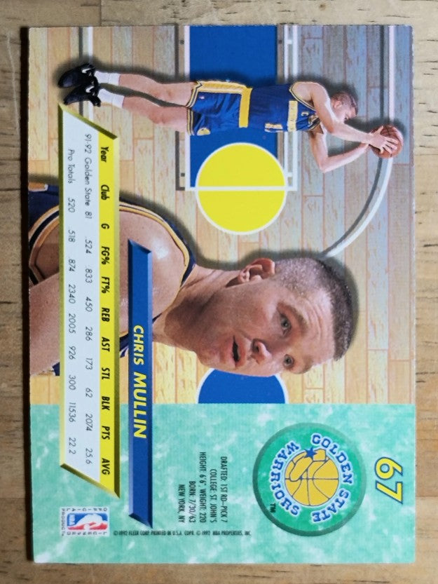 1992-93 Ultra #67 Chris Mullin