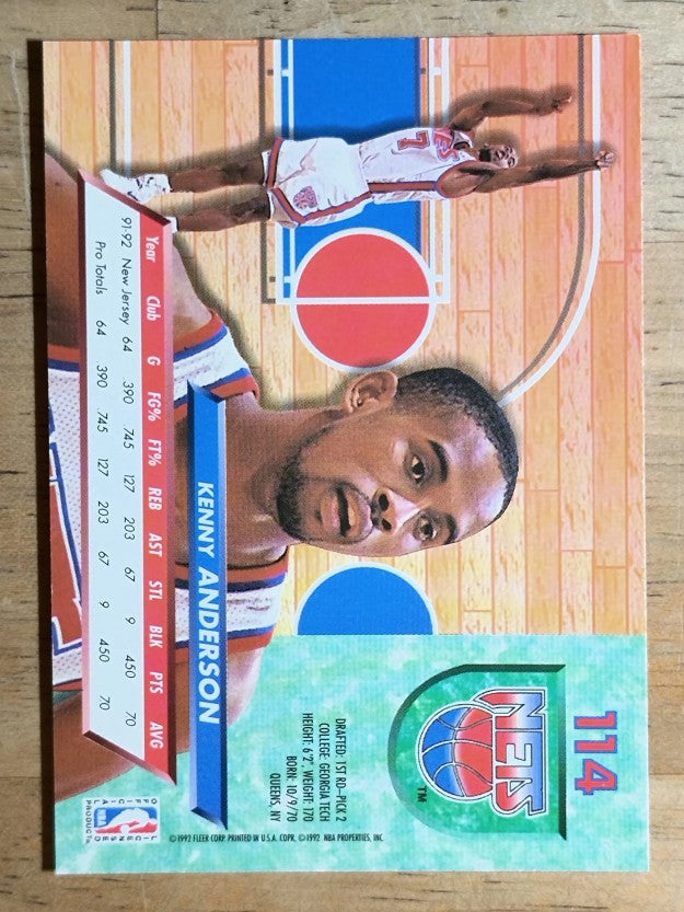 1992-93 Ultra #114 Kenny Anderson