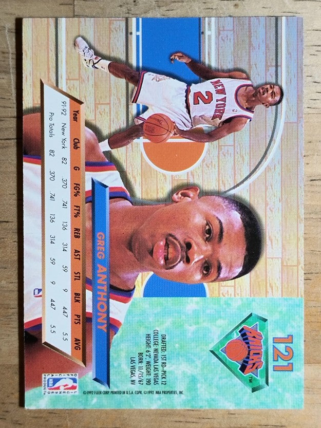 1992-93 Ultra #121 Greg Anthony