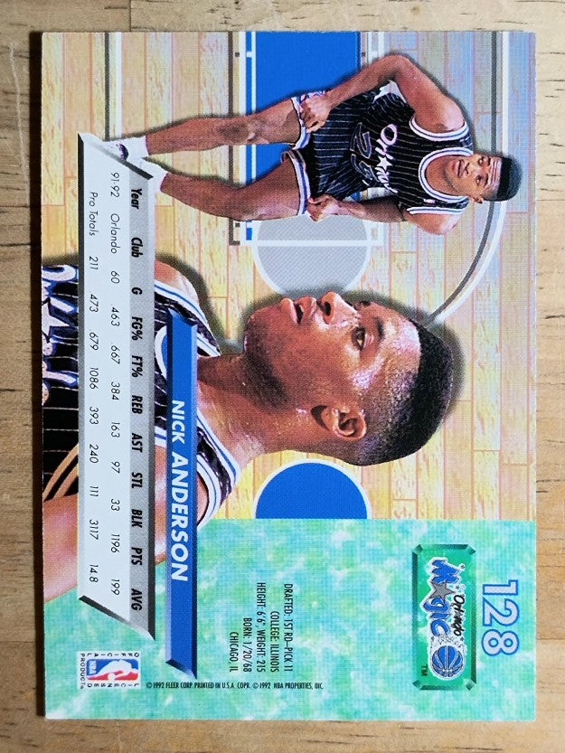 1992-93 Ultra #128 Nick Anderson