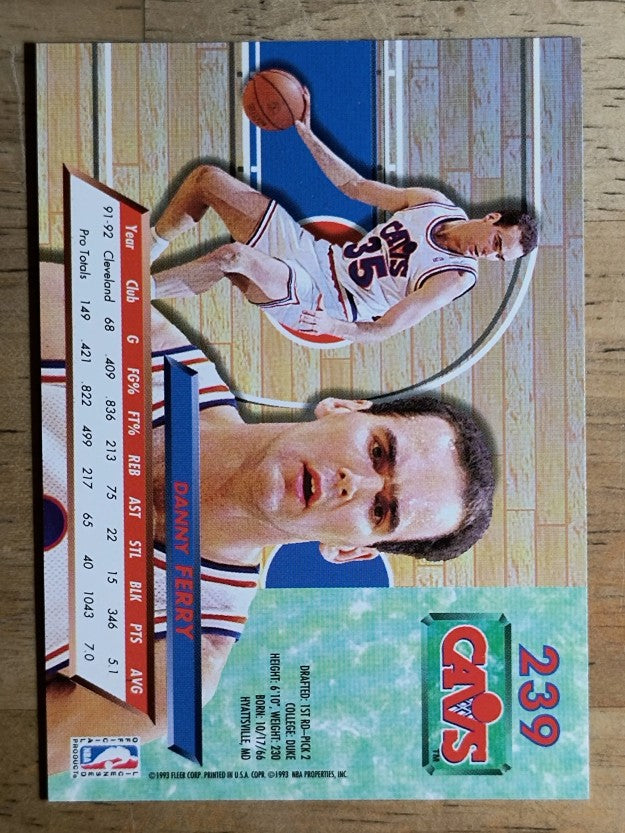 1992-93 Ultra #239 Danny Ferry