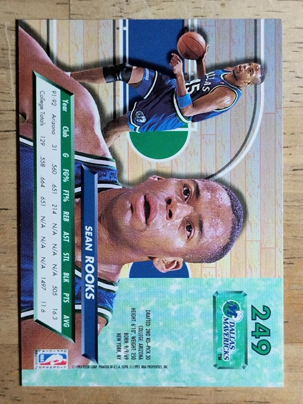 1992-93 Ultra #249 Sean Rooks RC