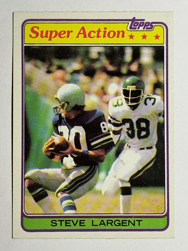 1981 Topps #343 Steve Largent SA