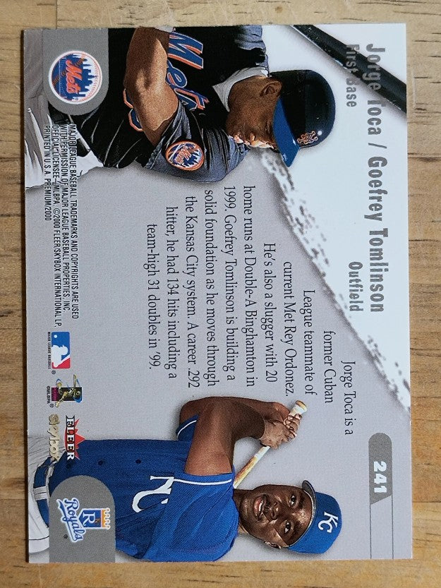 2000 SkyBox #241S Jorge Toca/Geofrey Tomlinson SP