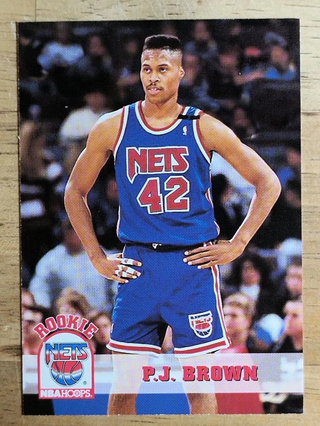 1993-94 Hoops #369 P.J. Brown RC