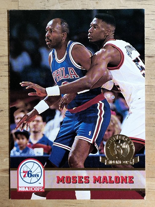 1993-94 Hoops Fifth Anniversary Gold #389 Moses Malone