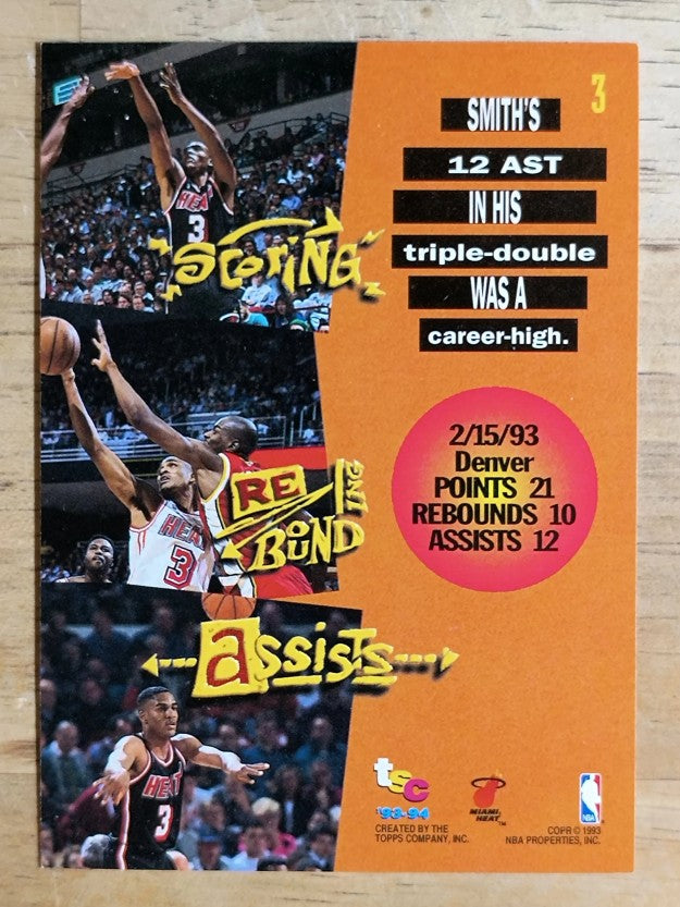 1993-94 Stadium Club #3 Steve Smith TD