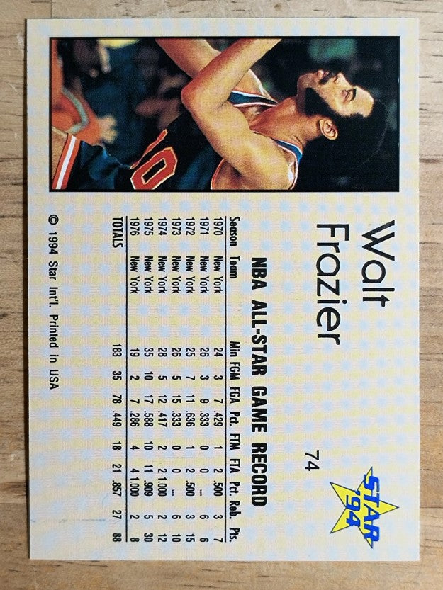 1993-94 Star #74 Walt Frazier/NBA All-Star Game Record