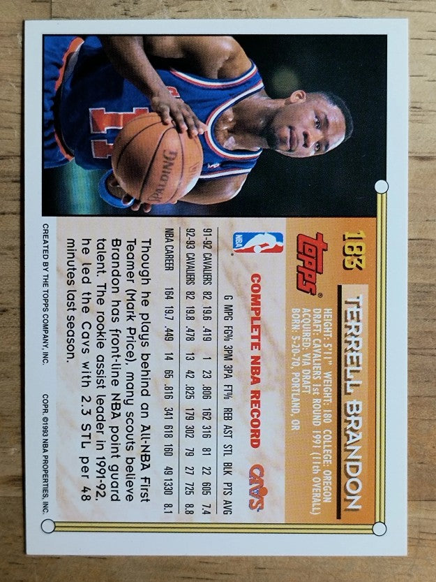 1993-94 Topps #183 Terrell Brandon
