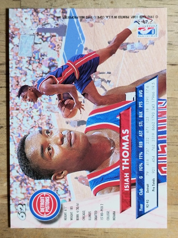 1993-94 Ultra #62 Isiah Thomas