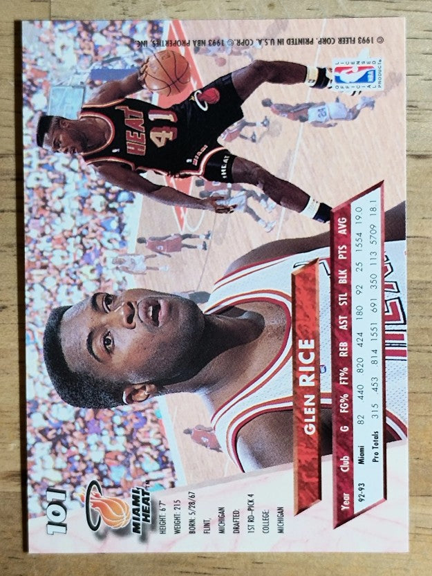 1993-94 Ultra #101 Glen Rice
