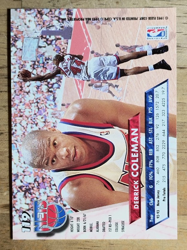 1993-94 Ultra #119 Derrick Coleman