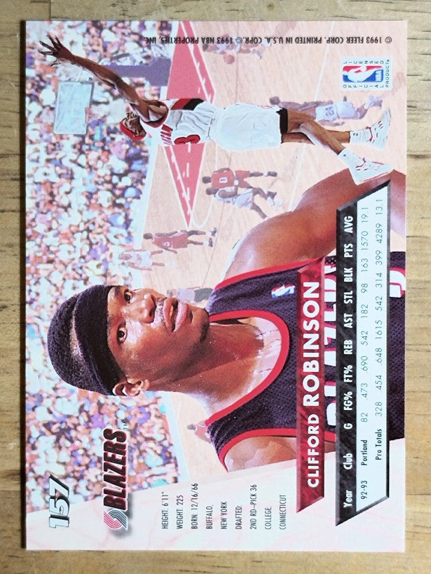 1993-94 Ultra #157 Clifford Robinson