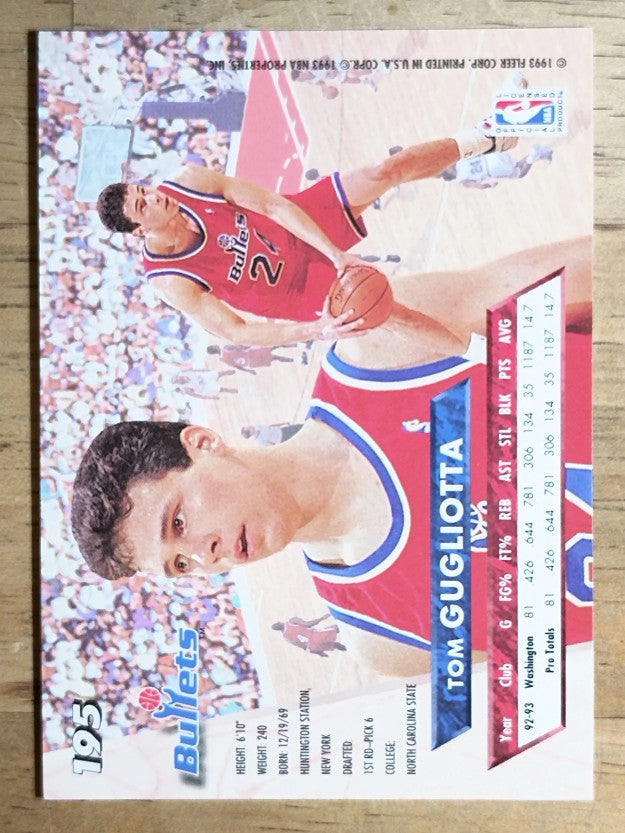 1993-94 Ultra #195 Tom Gugliotta