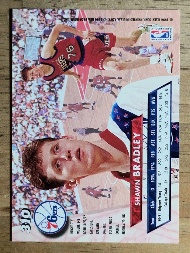 1993-94 Ultra #310 Shawn Bradley