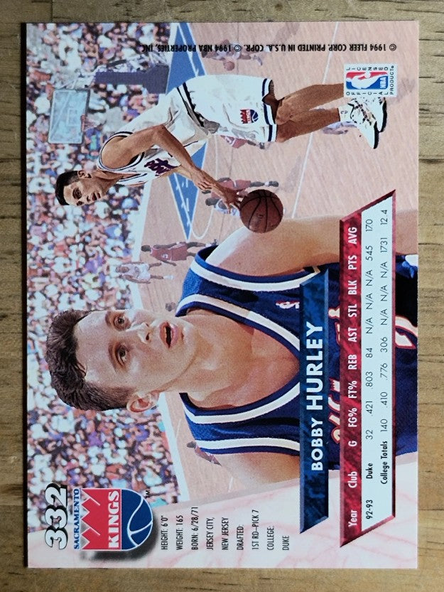 1993-94 Ultra #332 Bobby Hurley