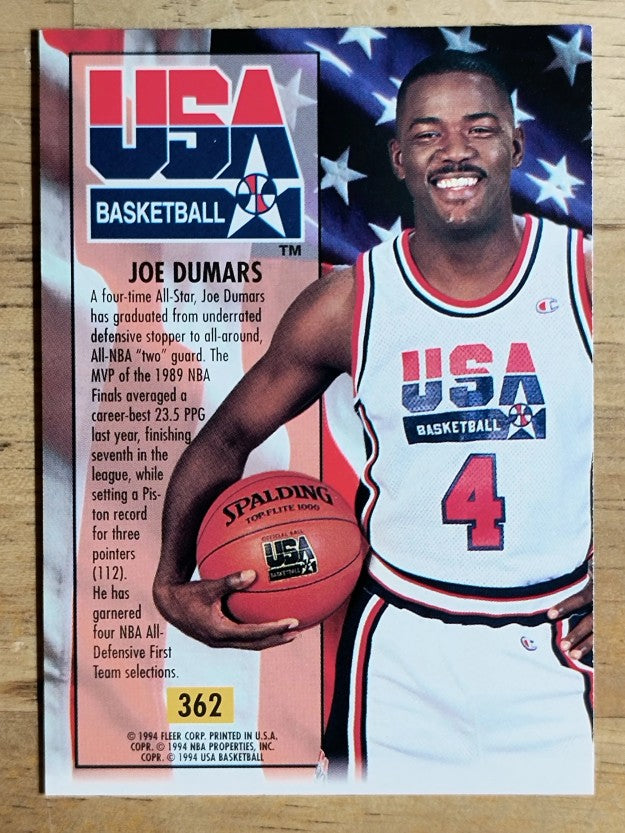 1993-94 Ultra #362 Joe Dumars USA