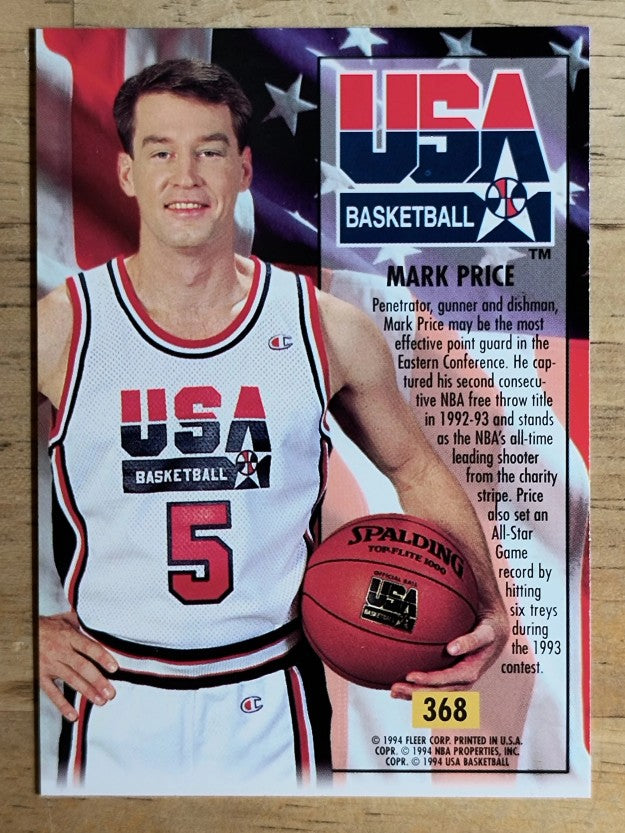1993-94 Ultra #368 Mark Price USA