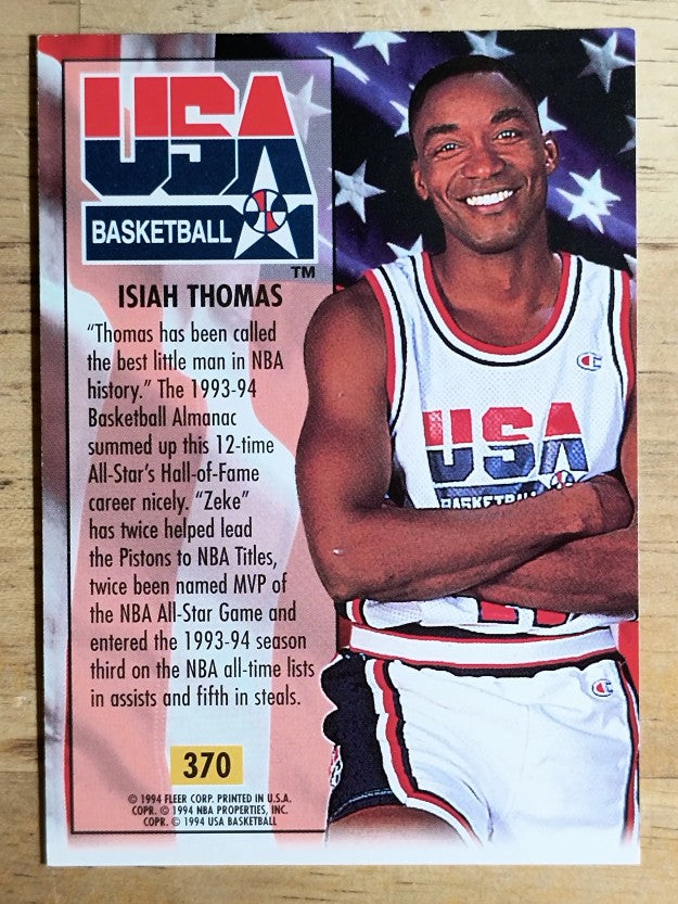 1993-94 Ultra #370 Isiah Thomas USA