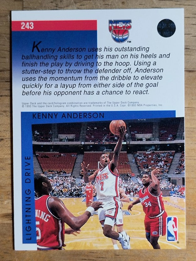 1993-94 Upper Deck #243 Kenny Anderson SM