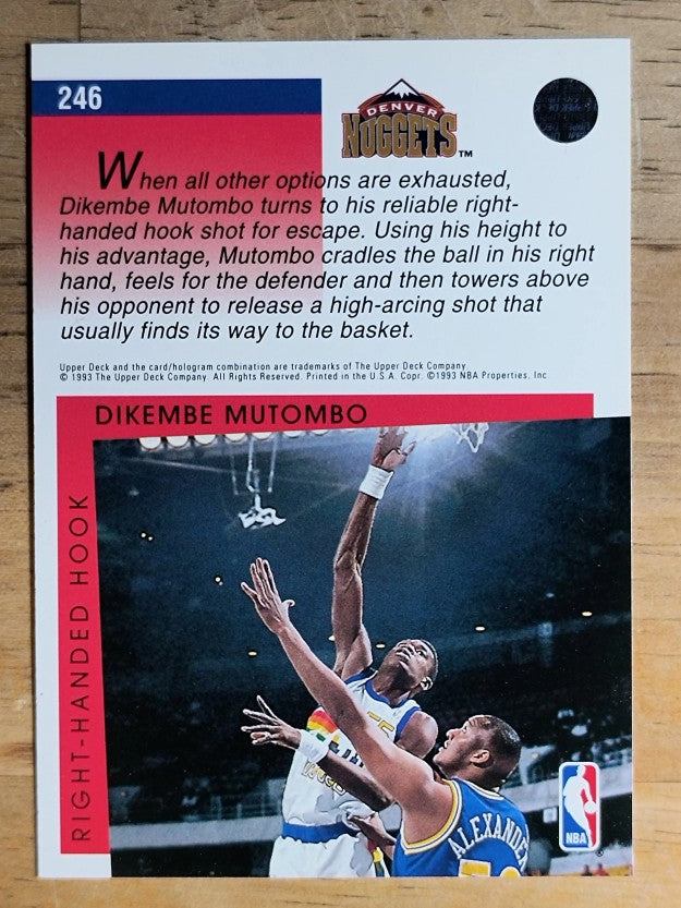 1993-94 Upper Deck #246 Dikembe Mutombo SM