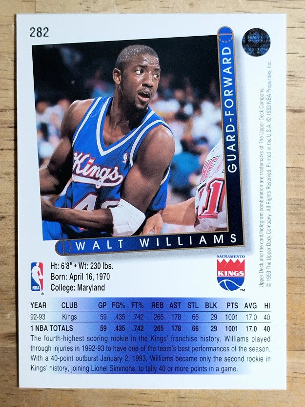 1993-94 Upper Deck #282 Walt Williams