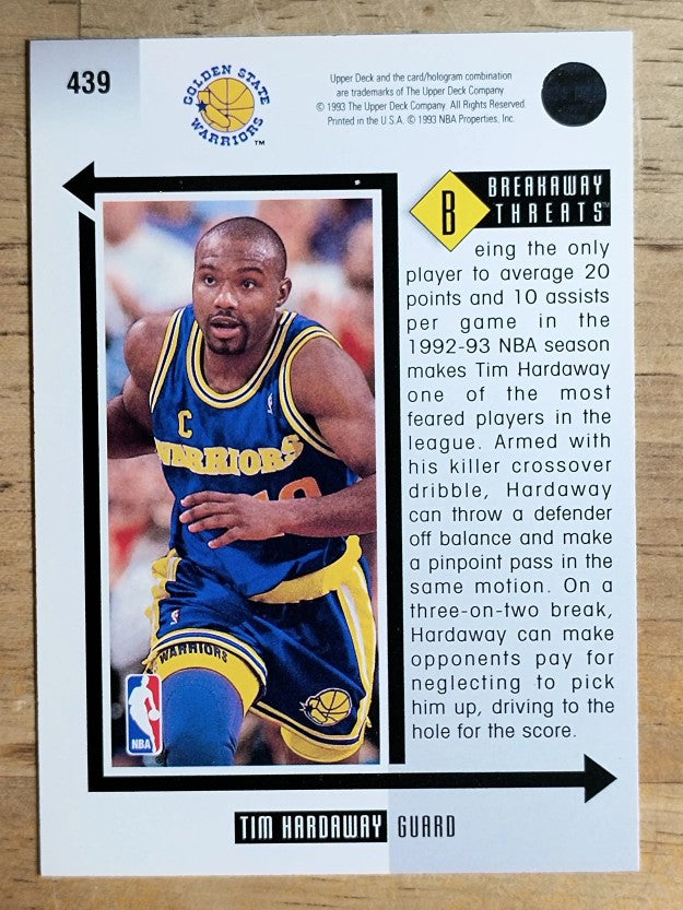 1993-94 Upper Deck #439 Tim Hardaway BT