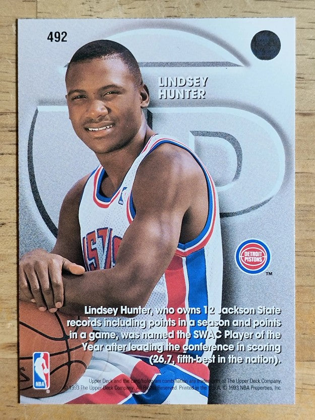 1993-94 Upper Deck #492 Lindsey Hunter TP