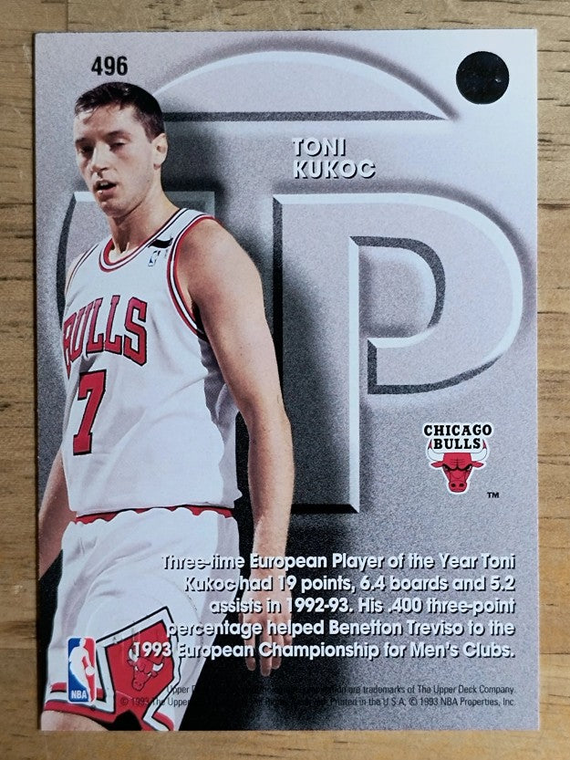 1993-94 Upper Deck #496 Toni Kukoc TP