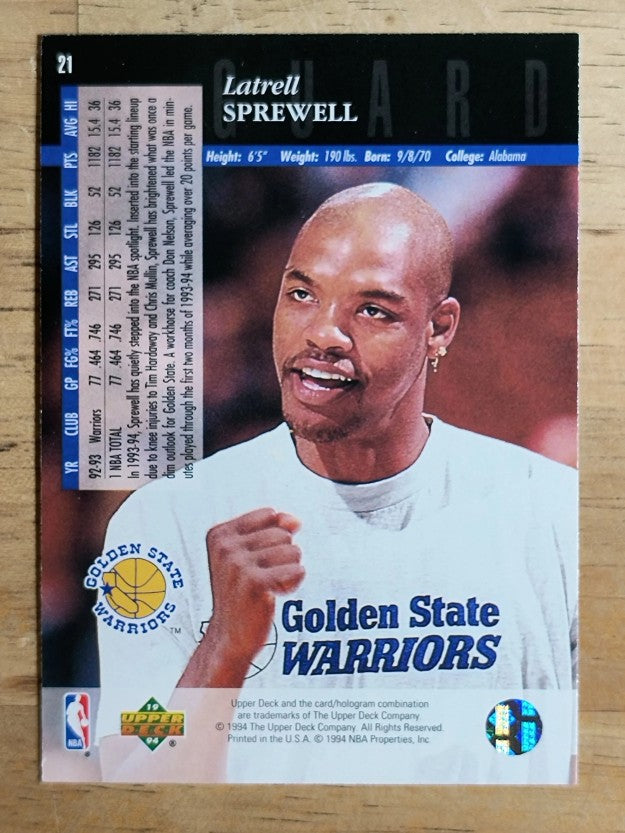 1993-94 Upper Deck SE #21 Latrell Sprewell