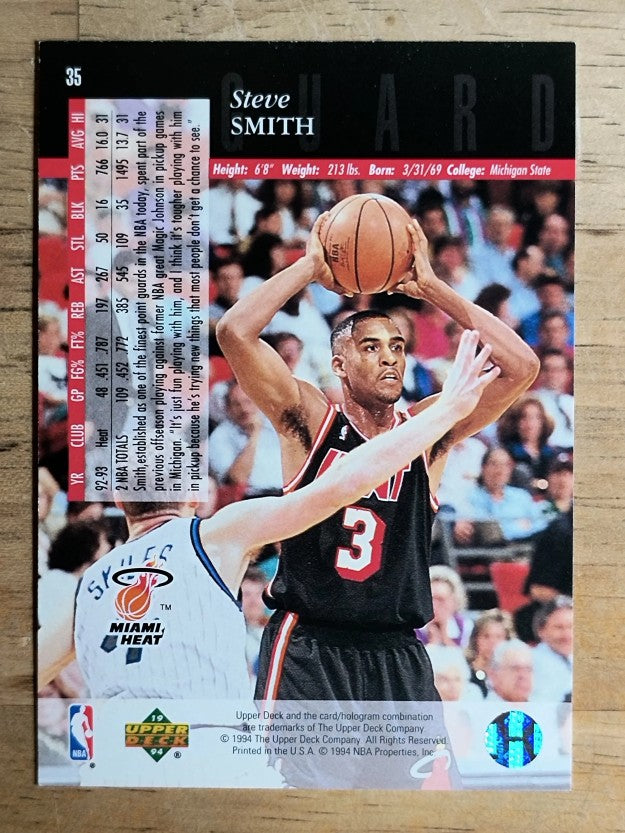 1993-94 Upper Deck SE #35 Steve Smith