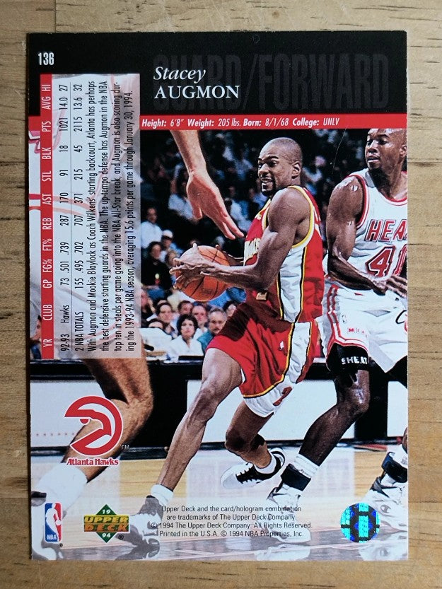 1993-94 Upper Deck SE #136 Stacey Augmon