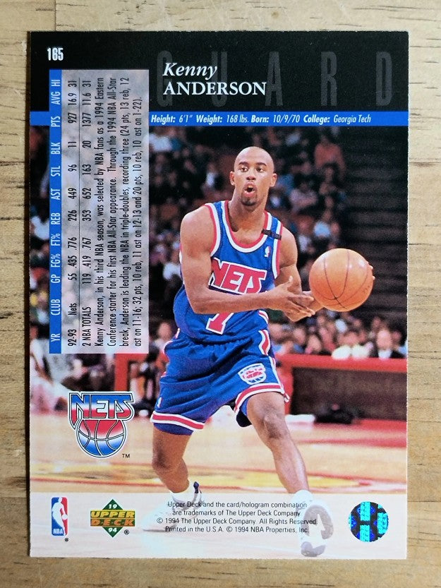 1993-94 Upper Deck SE #165 Kenny Anderson