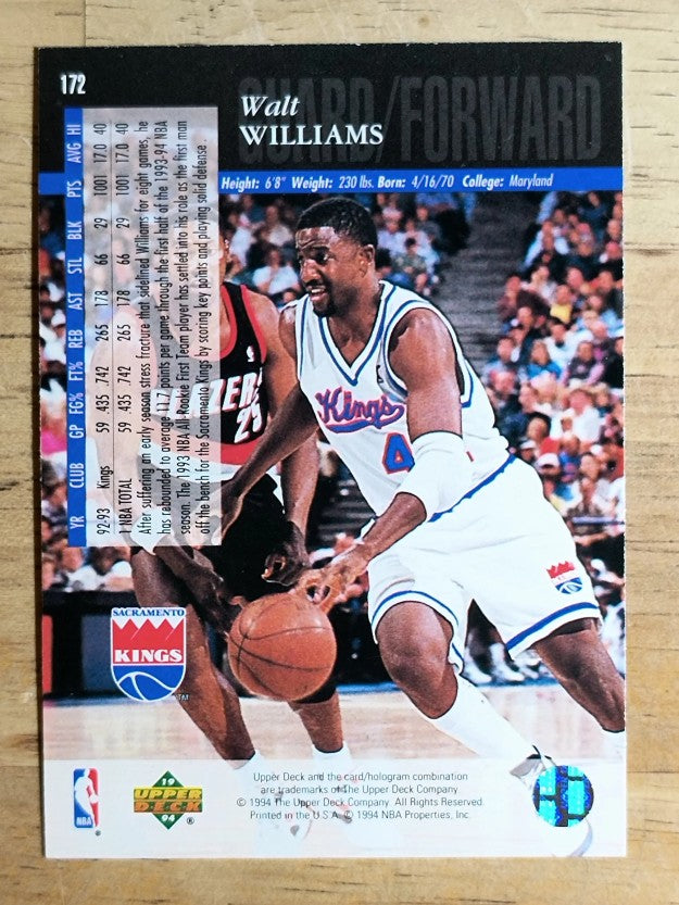 1993-94 Upper Deck SE #172 Walt Williams