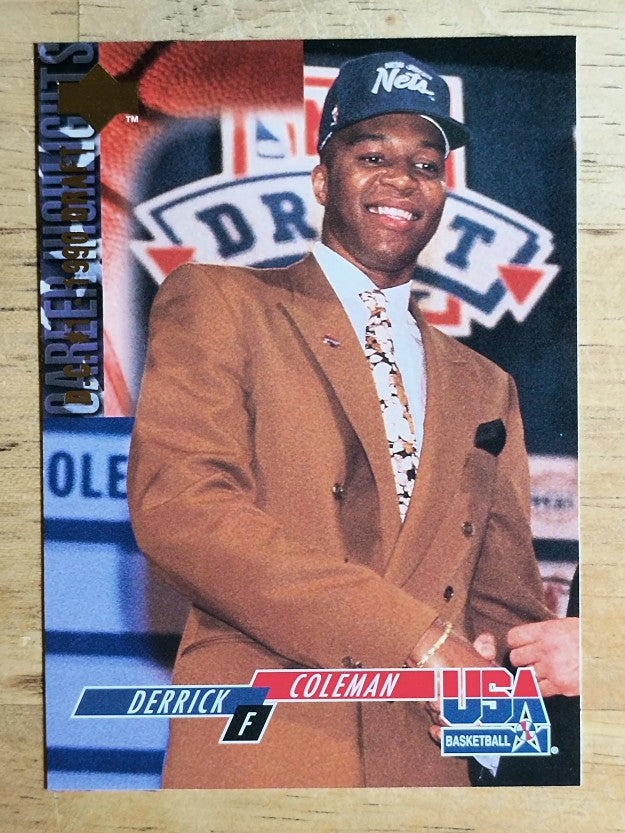 1994 Upper Deck USA #2 Derrick Coleman/DC #1 Draft Choice